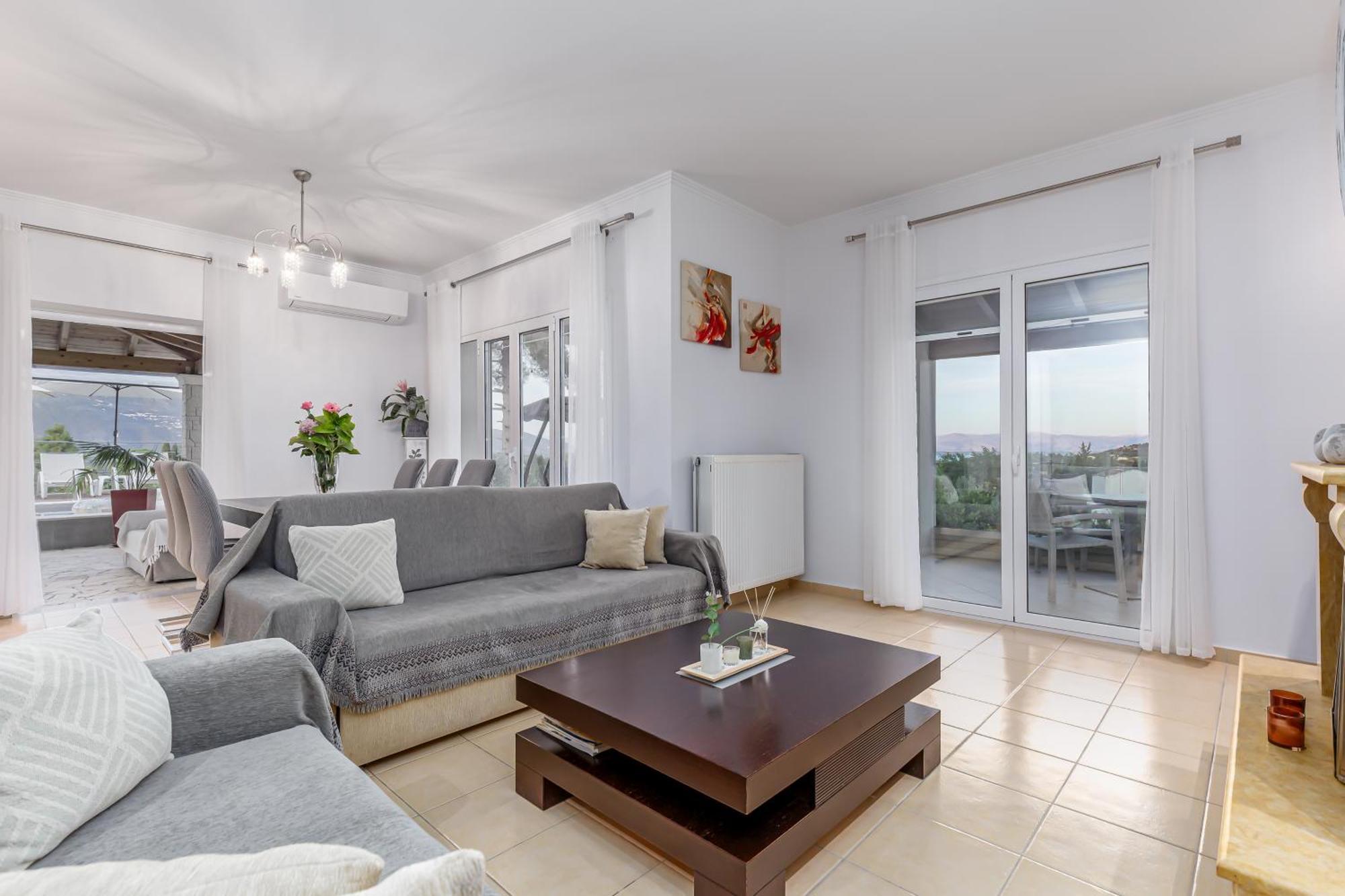 Olivia Corfu - Amazing Sea-view 3 Bedroom With A Pool Gazatika