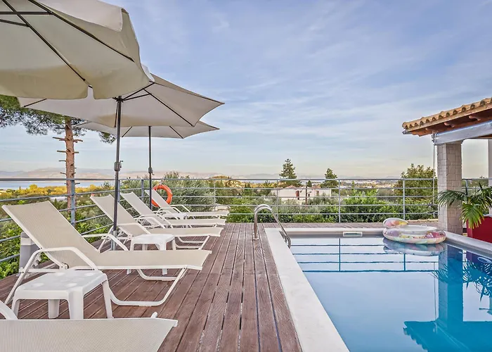 Villa Olivia Corfu - Amazing Sea-View 3 Bedroom Villa With A Pool